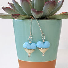 Load image into Gallery viewer, Sandy Beach Lentil or Heart Earrings