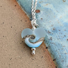 Load image into Gallery viewer, Sea Breeze Beach Babe Heart Pendant