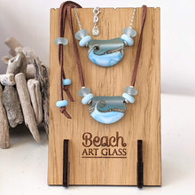 Load image into Gallery viewer, Sea Breeze Curve Necklace-Necklace-Beach Art Glass