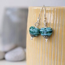 Load image into Gallery viewer, Sea Heart Drop Earrings-Earrings-Beach Art Glass
