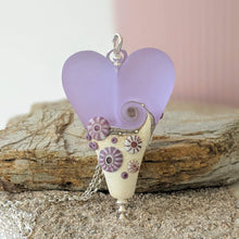 Load image into Gallery viewer, Sea Mist Extra Large Heart Pendant