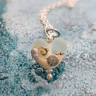 Sea Spray Beach Babe Heart Pendant