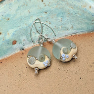 Sea Spray Lentil Drop Earrings