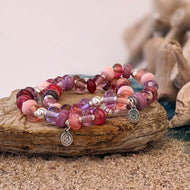 Shades of Pink Bead Bracelet