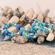 Shades of Turquoise Bead Bracelet
