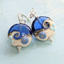 Load image into Gallery viewer, Shiny ... Beyond the Sea lentil earrings