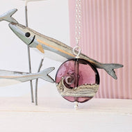 Shoreline Pendant, Medium or Mini, in Amethyst