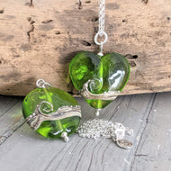 Shoreline Pendant, Medium or Mini, in Green