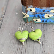 Shoreline Earrings in Lime