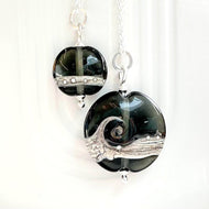 Shoreline Pendant, Medium or Mini, in Slate