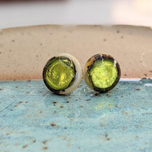 Load image into Gallery viewer, Shoreline Silver Pool Stud Earrings