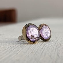 Load image into Gallery viewer, Shoreline Silver Pool Stud Earrings