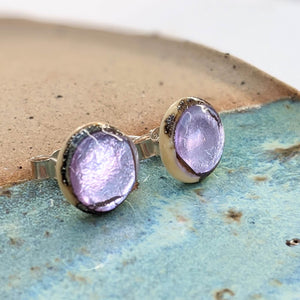 Shoreline Silver Pool Stud Earrings