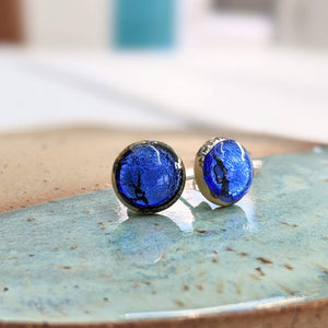 Shoreline Silver Pool Stud Earrings
