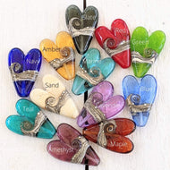 Shoreline Long Heart Pendant