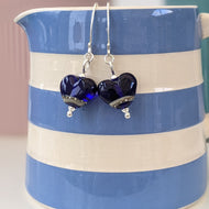 Shoreline Earrings in Navy
