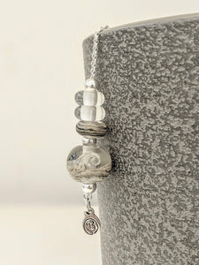 Sparkling Sea Beach Ball Necklace-Necklace-Beach Art Glass