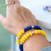 Load image into Gallery viewer, Shades of Blue and Yellow Bracelet