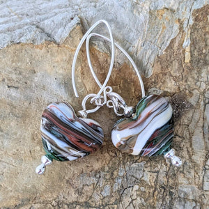 Strata Heart Earrings