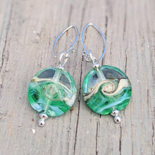 Load image into Gallery viewer, Turning Tides Lentil Earrings-Earrings-Beach Art Glass