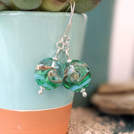 Turning Tides Lentil Earrings-Earrings-Beach Art Glass
