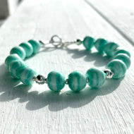 Low Tide Glass & Silver Bracelet