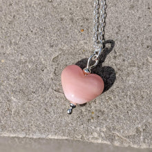 Load image into Gallery viewer, Peachy Pink Mini Heart Pendant