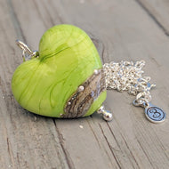 Shoreline Pendant, Medium or Mini, in Lime