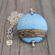 Shoreline Pendant, Medium or Mini, in Sky